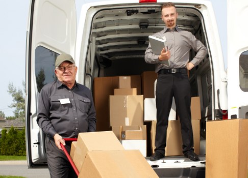 Dundee removals team preparing a safe house move with protective equipment