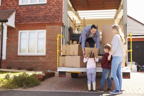Household items being moved into a new Dundee property