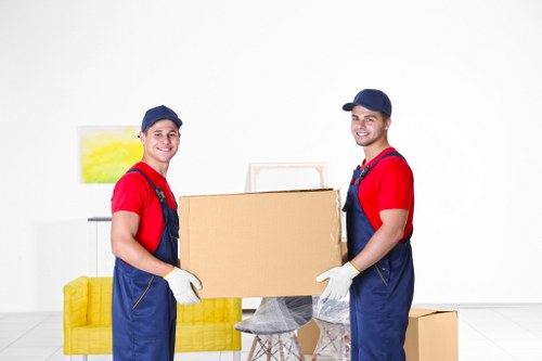 Removals van for home moving in Dundee city streets