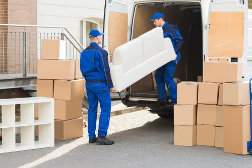 Man and van vehicle ready for a local move in Dundee