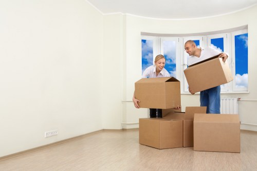 Removal team helping with a home move in Dundee