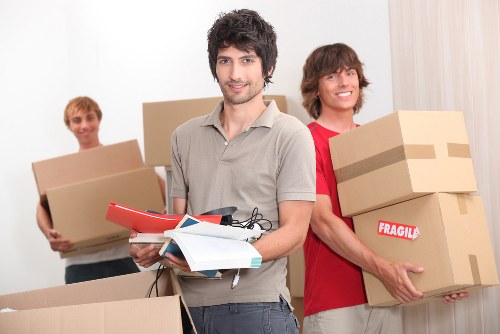 Removal team helping with a home move in Dundee