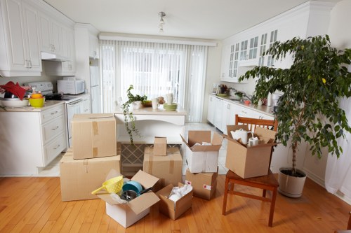 Busy Dundee street with access considerations for moving day