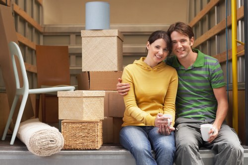 A well-planned moving service preparing furniture and fragile items for transit