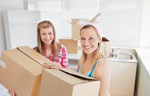 Office relocation and packed equipment during Dundee removals