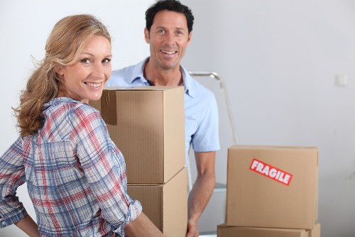 Packed household items ready for a Dundee move