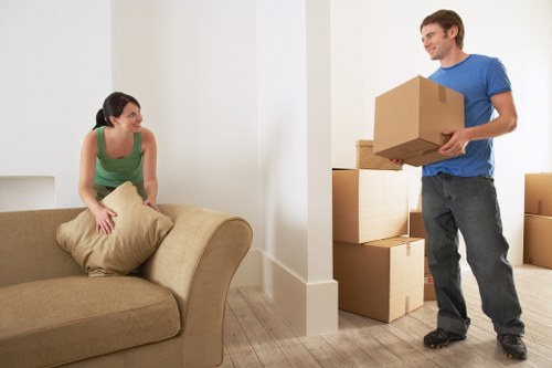 Moving house support in a Dundee residential street